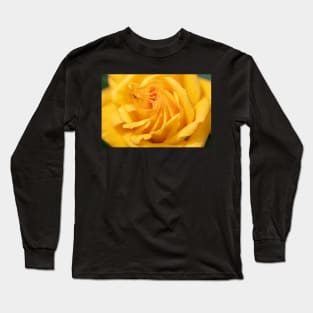 Morning dew on golden rose Long Sleeve T-Shirt